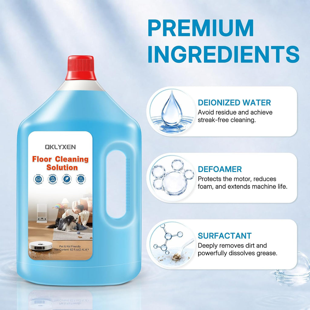 Floor Cleaning Solution Compatible with Roborock 82 FL OZ, Original