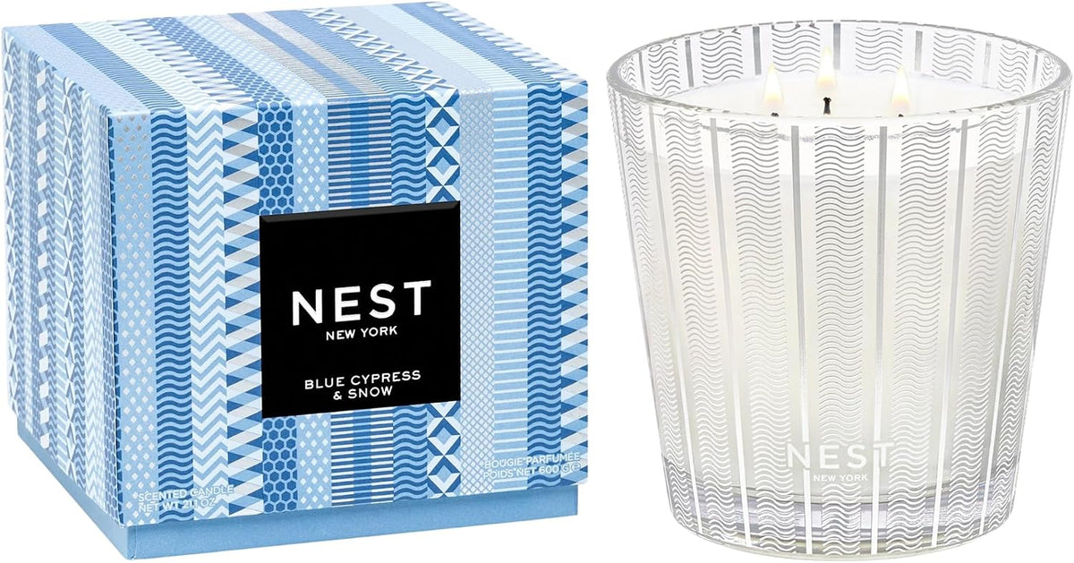 NEST New York Scented 3-Wick Christmas Tree Candle, Birchwood Pine