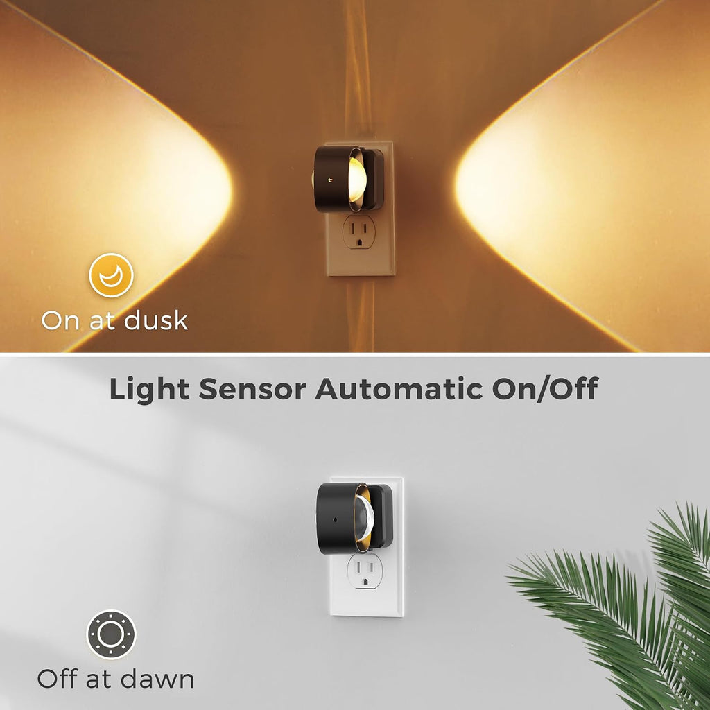 L LOHAS LED Night Light Projector, Night Lights Plug into Wall Light Sensor