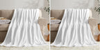 KMUSET Fleece Blanket Throw Size White Lightweight Super Soft Cozy Luxury Bed by COZYBLANKETHappyHomeLife