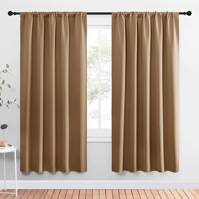 NICETOWN Window Curtains Blackout Drapes, 1 Pair, 52 by 72-Inch, Thermal by NICETOWN