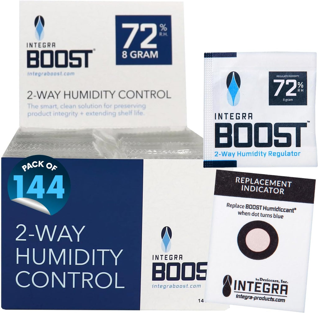 Integra Boost 72% RH 2-Way Humidity Control Pack, 8g, Pack of 6