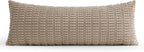 MIULEE Pack of 1 Light Brown Long Body Lumbar Decorative Throw Pillow Cover - Image 6