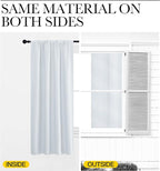 NICETOWN Greyish White Window Curtain Panels - Image 5