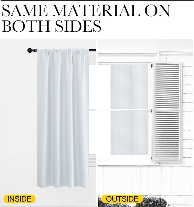 NICETOWN Kitchen Room Darkening Curtains - Image 4