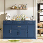 Concho 54" Sideboard Cabinet, Kitchen Buffet Cabinet with Storage, Blue