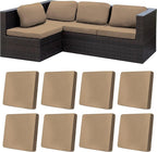 8Pcs Stretch Patio Cushion Covers, Outdoor Couch Covers Replacement, Outdoor by BIETYONE