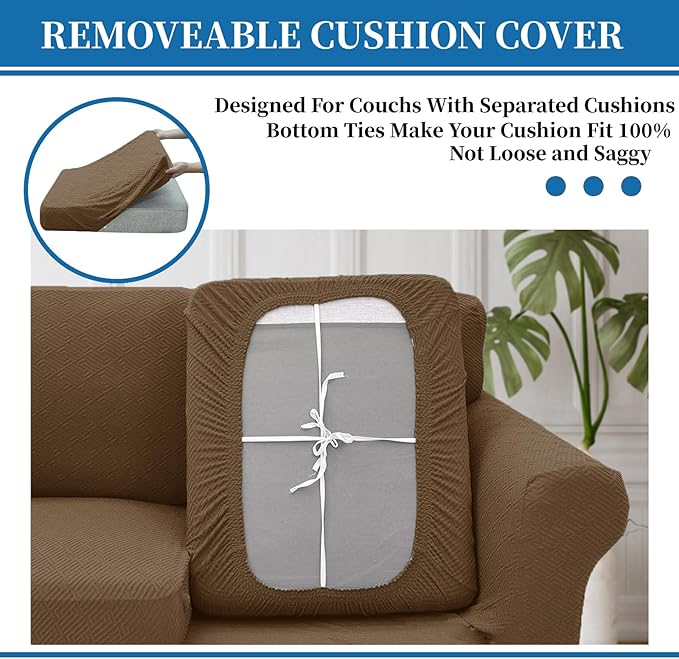 XINEAGE New 4 Pieces Extra Large Couch Covers - Image 4