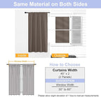Simplebrand Ava Brown Short Blackout Curtains - Image 8