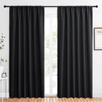 NICETOWN Black Blackout Curtain Blinds by NICETOWN