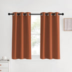 NICETOWN Kitchen Curtains Small Window Curtains & Drapes, Burnt Orange by NICETOWN