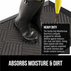 GORILLA GRIP 100% Waterproof All-Season WeatherMAX Doormat US Designed Natural - Image 4