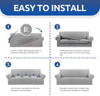 KEKUOU Stretch Loveseat Sofa Cover Slipcover, Couch Covers - Image 6
