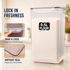 Gorpuire 2-Pack (9.5L | 321 Oz) Extra Large Bulk Food Storage Containers
