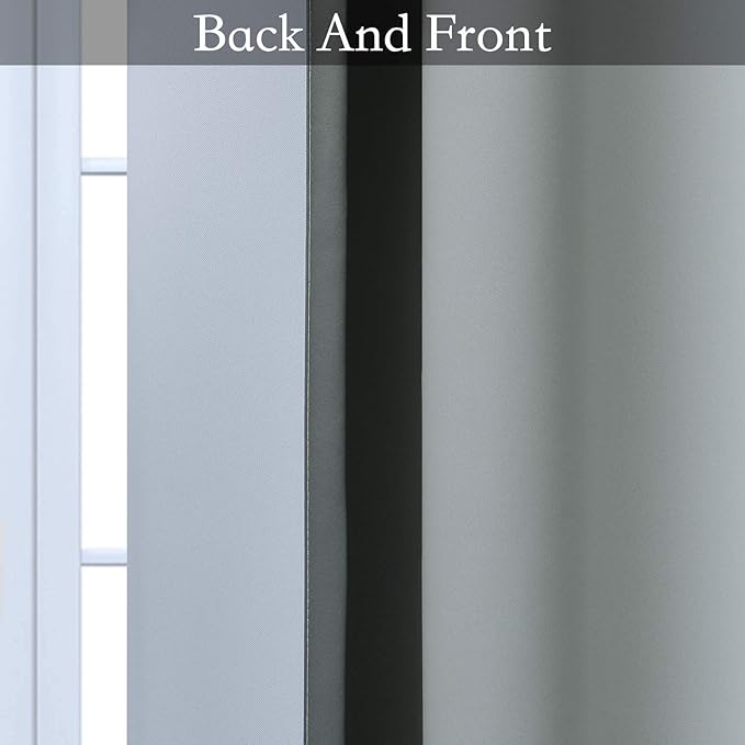 SimpleHome Ombre Room Darkening Curtains 45 inches Length - Image 5
