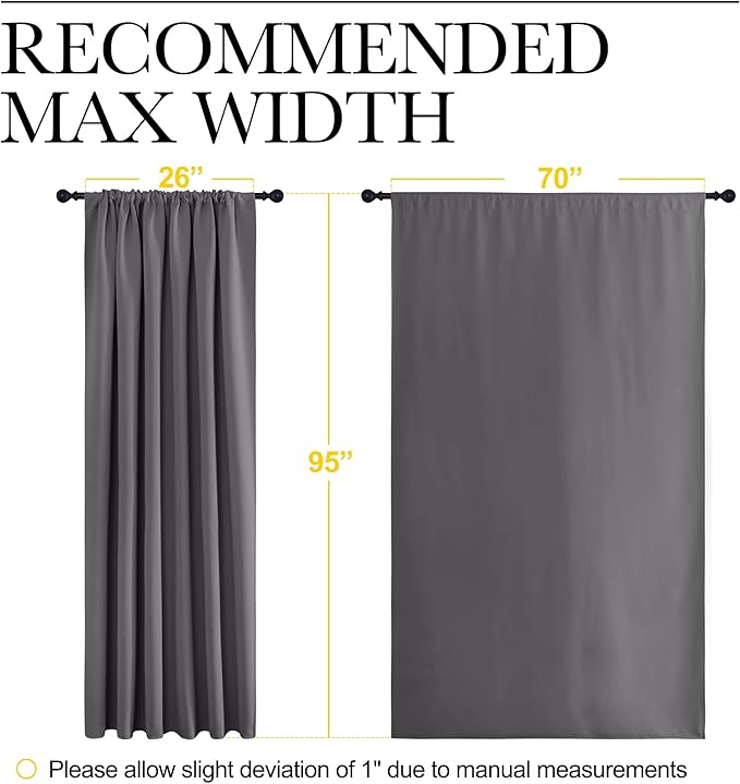 NICETOWN Blackout Curtain Panels - Image 7