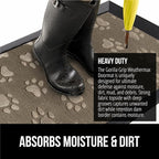 GORILLA GRIP 100% Waterproof All-Season WeatherMAX Doormat US Designed Natural - Image 4