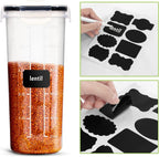 Utopia Kitchen Cereal Containers Storage Set with Lids, 4 Pack, 4L (135 Oz)