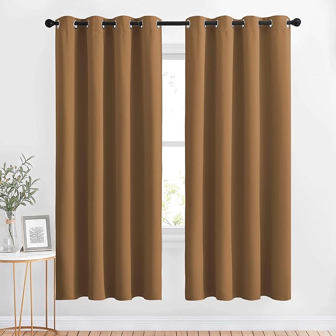 NICETOWN Blackout Curtains 72 inch Length 2 Panels Set by NICETOWN