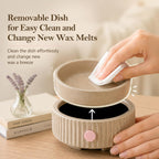 Wax Melt Warmer with 4 Timer & PTC Heating- Ceramic Fragrance 3-in-1 Oil Burner Electric Candle Wax Melter for Home Office Bedroom Fragrance, Home Décor Choice