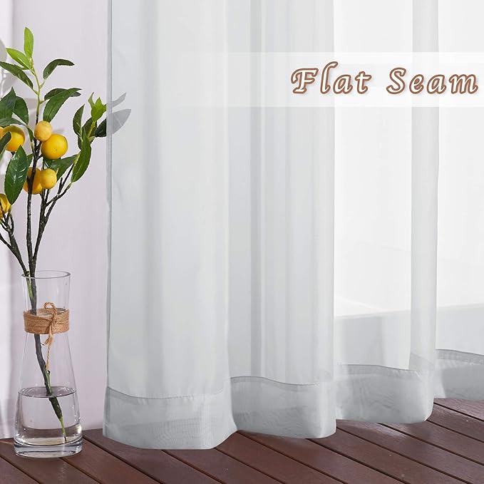 NICETOWN Long Sheer Curtain Panels - Image 5