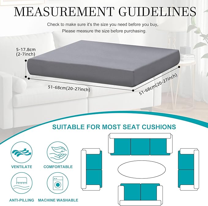 12Pcs Stretch Patio Cushion Covers, Outdoor Couch Covers Replacement, Outdoor - Image 2