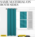 NICETOWN Room Darkening Curtains 48 inch Length 2 Panels, Thermal Insulated - Image 6