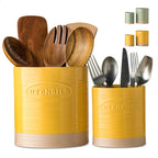 YHOSSEUN Kitchen Utensil Holder Set of 2,Utensil Holder for Kitchen Counter