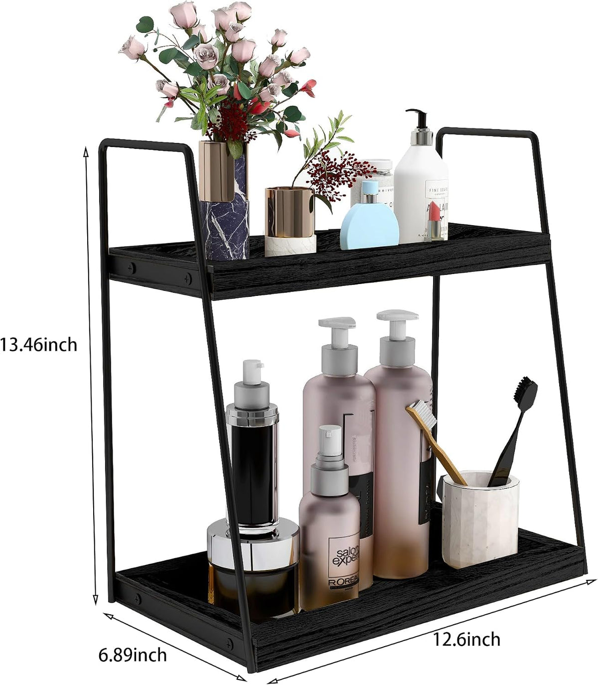 Dorhors Bathroom Counter Organizer,Vanity Countertop Storage Shelf