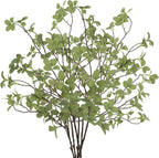 2 pcs Artificial Greenery Stems, 41.3’’ Tall Fake Plants Branches Faux Greenery Ficus Twig Leaf for Home Garden Shop Office Desk Decoration