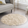 Ciicool Round Fur Fluffy Area Rug by CIICOOLHomeDeco
