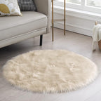 Ciicool Round Fur Fluffy Area Rug by CIICOOLHomeDeco