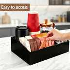 Coffee Bar Accessories, Acrylic Coffee Station Organizer Storage Box