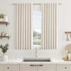 Guken 100% Blackout Curtains 45 Inch Length 2 Panels Set by Guken