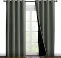 NICETOWN 100% Blackout Curtains 86 inches Long, Pair of Energy Smart & Noise by NICETOWN