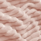 BEDELITE Fleece Blanket Twin Size – 3D Ribbed Jacquard Soft and Warm Decorative - Image 3