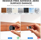 Adjustable Elastic Adhesive Cable Clips Wire Holder Cord Organizer 15 Pack