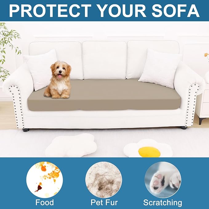 Smiry Printed Couch Cushion Covers, Stretch Soft Couch Covers - Image 7