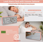 Peakeep Digital Alarm Clock for Bedroom Bedside, Large Display 5 Dimmers