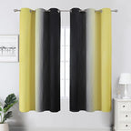 Estelar Textiler Black and Yellow Blackout Curtains - Image 2
