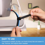 400 PCS 8 Inches Reusable Cable Ties | Adjustable Cord Wraps, Cable Straps