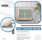 XINEAGE Large Couch Cushion Covers Seat Cushion Cover Thick Stretch Sofa - Image 6