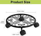 10.24" Plant Stand with Wheels - 2 Pack Plant Caddy.