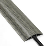 Cable Floor Cover LZEOY, 10ft Electrical Cord Cover, Wood Grey Floor Wire Cover, Soft PVC Floor Cable Covers for Cords, Electric Cord Covers for Floor for Home, Offices, Hotel, Outdoor
