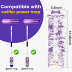 5X Cleaning Power Mop Pads Compatible with Swiffer PowerMop, Disposable Mopping Pad Refills for Cleaning, Multi-Surface Wood Floor Replacement Pads（32 Pack）