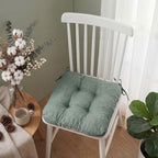 Geetery 4 Pack Chair Cushions, 16" x 15",Basil Green,Solid Color