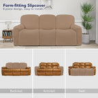 PureFit Super Stretch 3 Seats Recliner Chair Sofa Couch Cover - Image 4