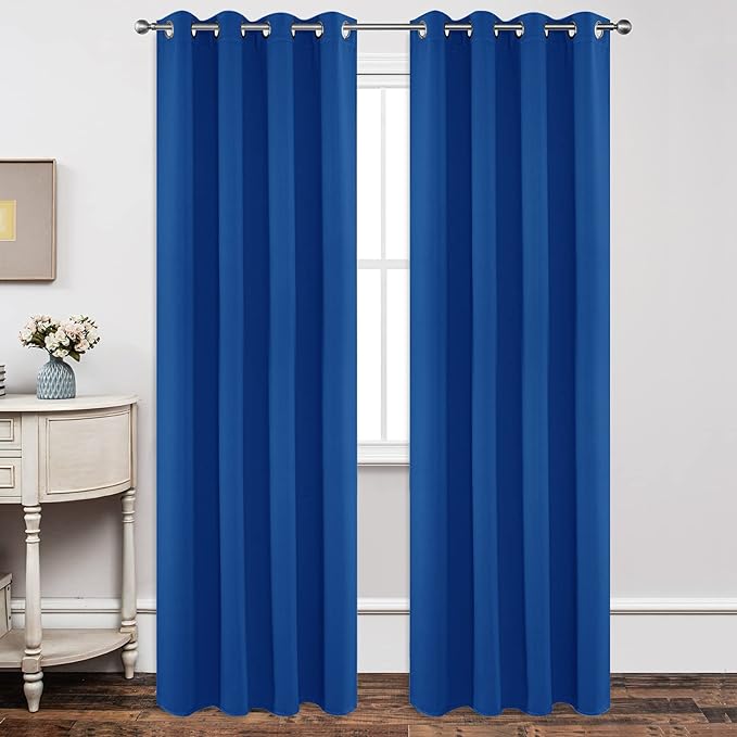 Joydeco Blackout Curtains 95 Inch Length 2 Panels Set, Thermal Insulated Long by JOYDECO