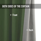 100% Blackout Shield Linen Blackout Curtains - Image 4