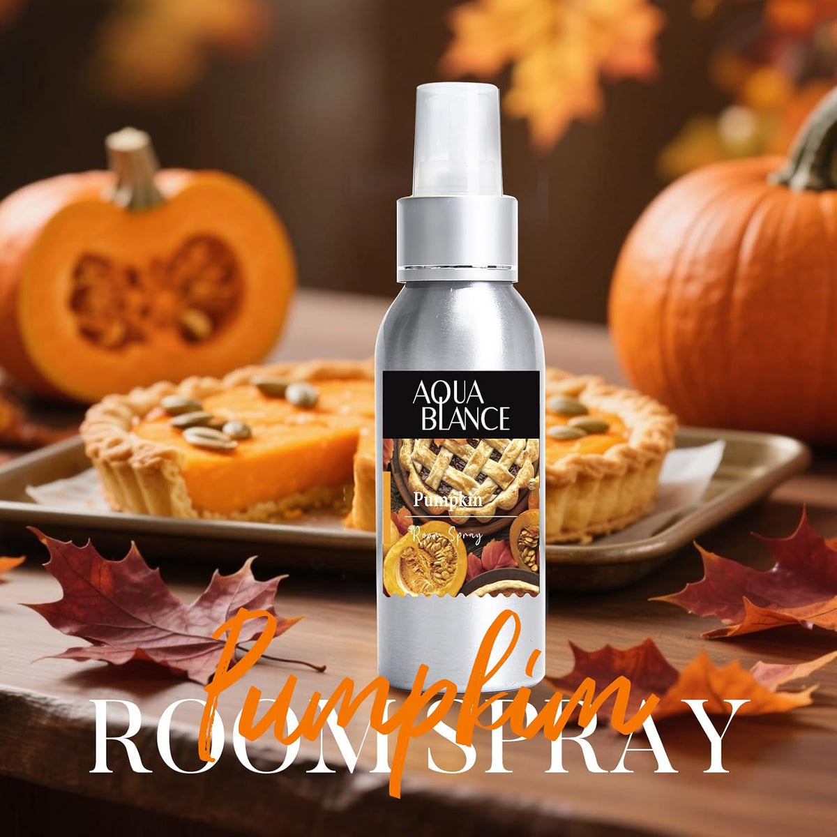 Fragrant Room Spray, Autumn, Apple Cinnamon, Pumpkin, 3 x 3.4 fl oz, Air Fresheners Odor Eliminator for Home, Bathroom, Concentrated Room Spray